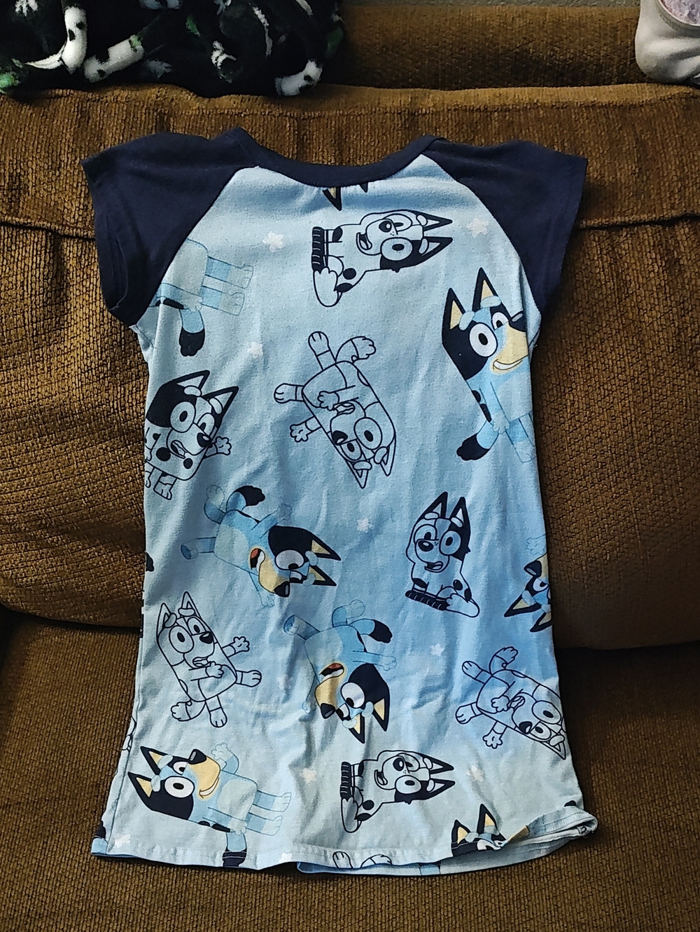 Bluey Kids Nightshirt - Light Blue & Navy